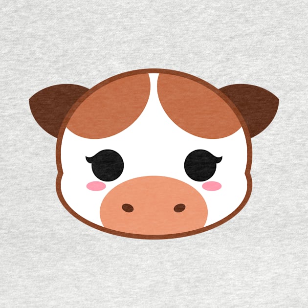 Cute Chocolate Milk Cow by alien3287